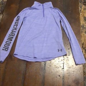 Youth Large Under Armour Shirt Purple